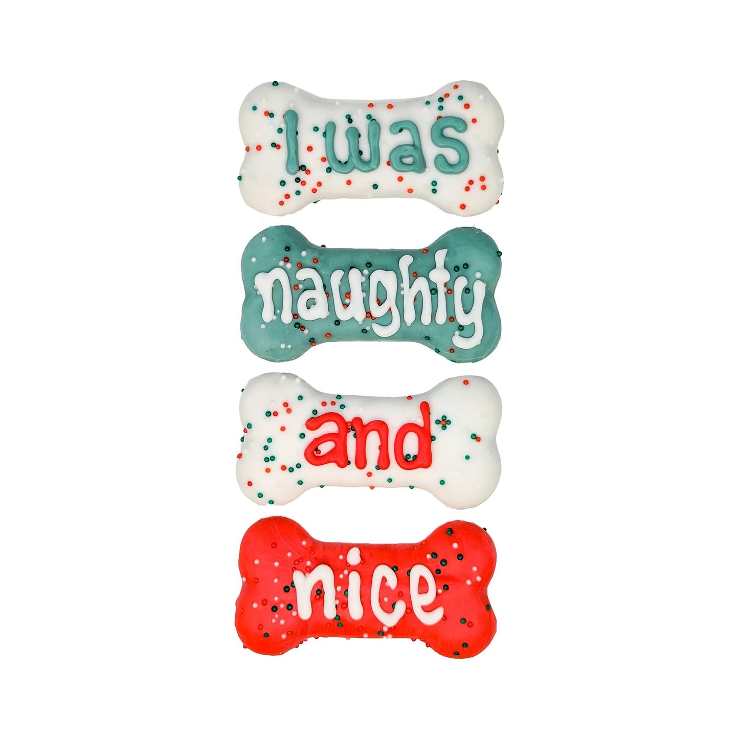 BOSCO AND ROXY'S I Was Naughty And Nice Dog Cookies, 4 Pack (4.23-oz)