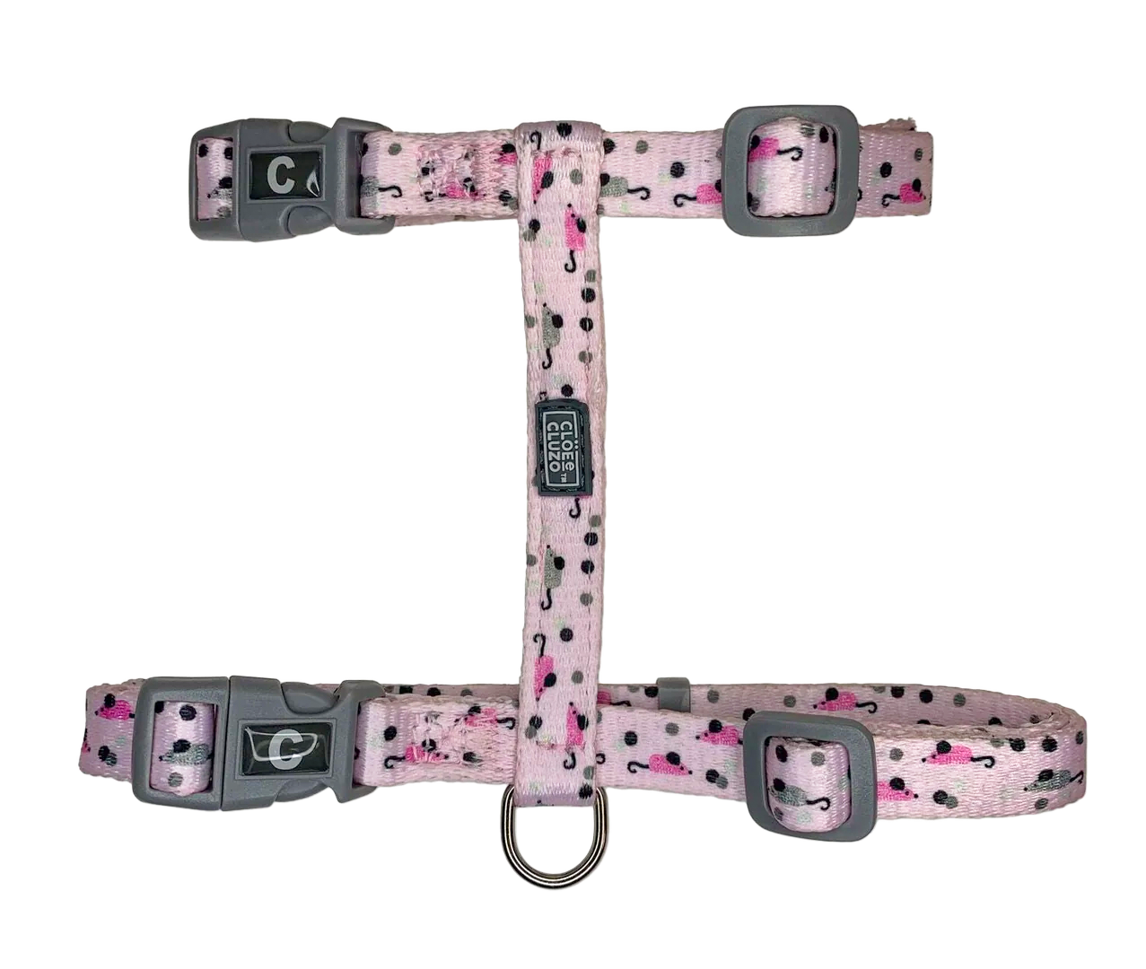 Cloe Cluzo – Printed Step-In Cat Harness – Mouse – S/M