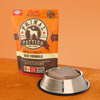 Primal Beef Formula Patties Raw Frozen Dog Food, 6-lb (Size: 6-lb)