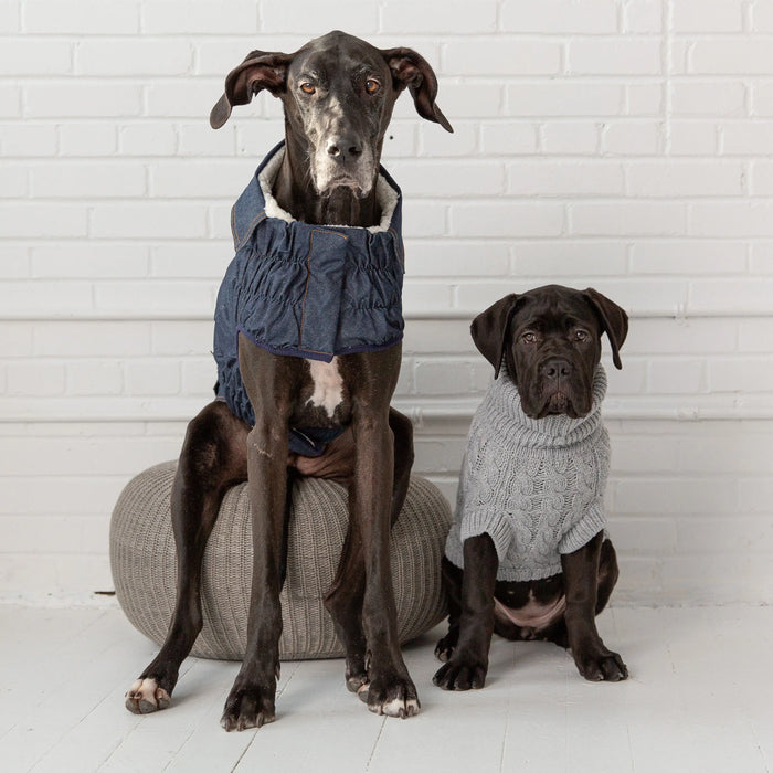 Gf Pet - Chalet Sweater - Grey - Large - Dog