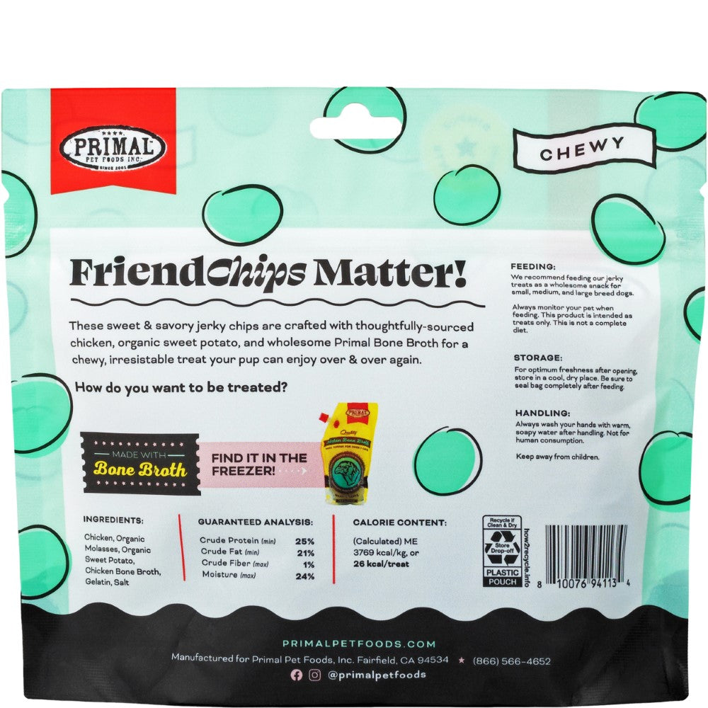 Primal FriendChips Matter Chicken with Broth Dog Treats, 4-oz (Size: 4-oz)