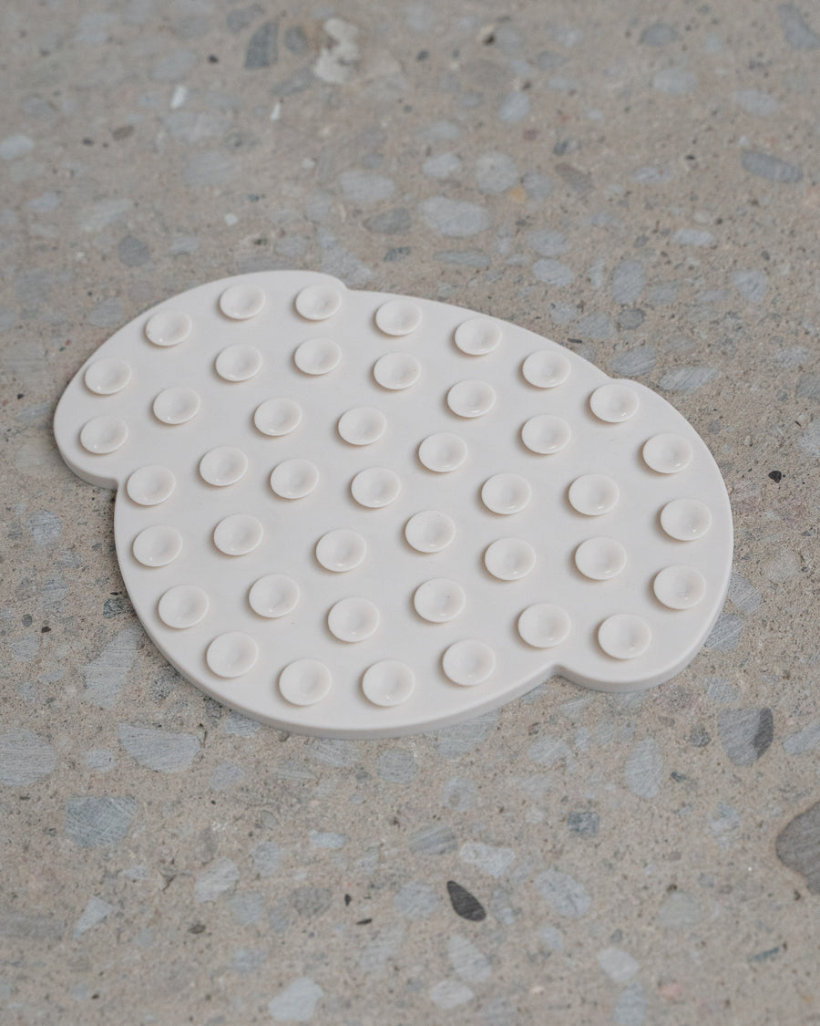 Dexypaws - Dog Head Enrichment Licking Mat - White