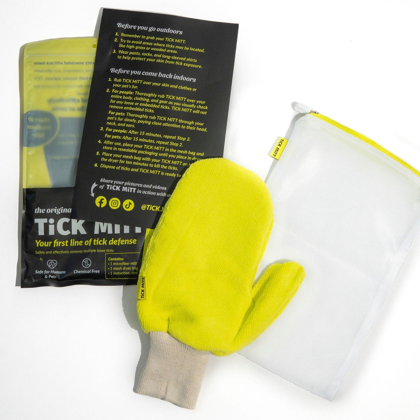 Tick Removal Mitt - 1-Size - Green (1 Unit)