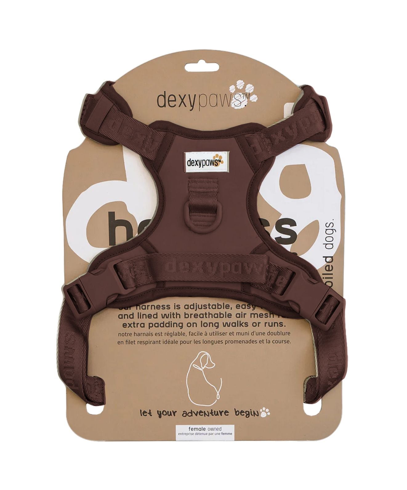 Dexypaws - No-Pull Dog Harness - Nespresso - Large