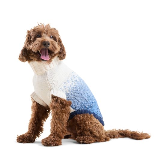GF Pet Fisherman Dog Sweater, Sailor Blue, Small