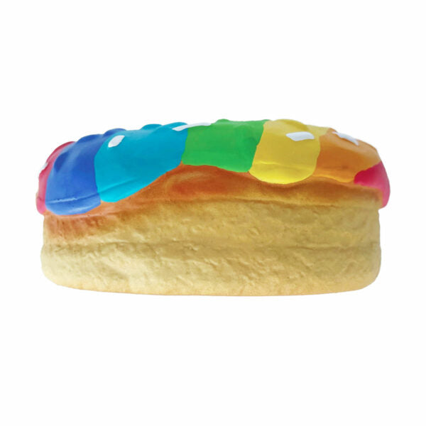 foufouBRANDS™ fouFIT™ One Love Donut Chew 4" Latex Dog Toy