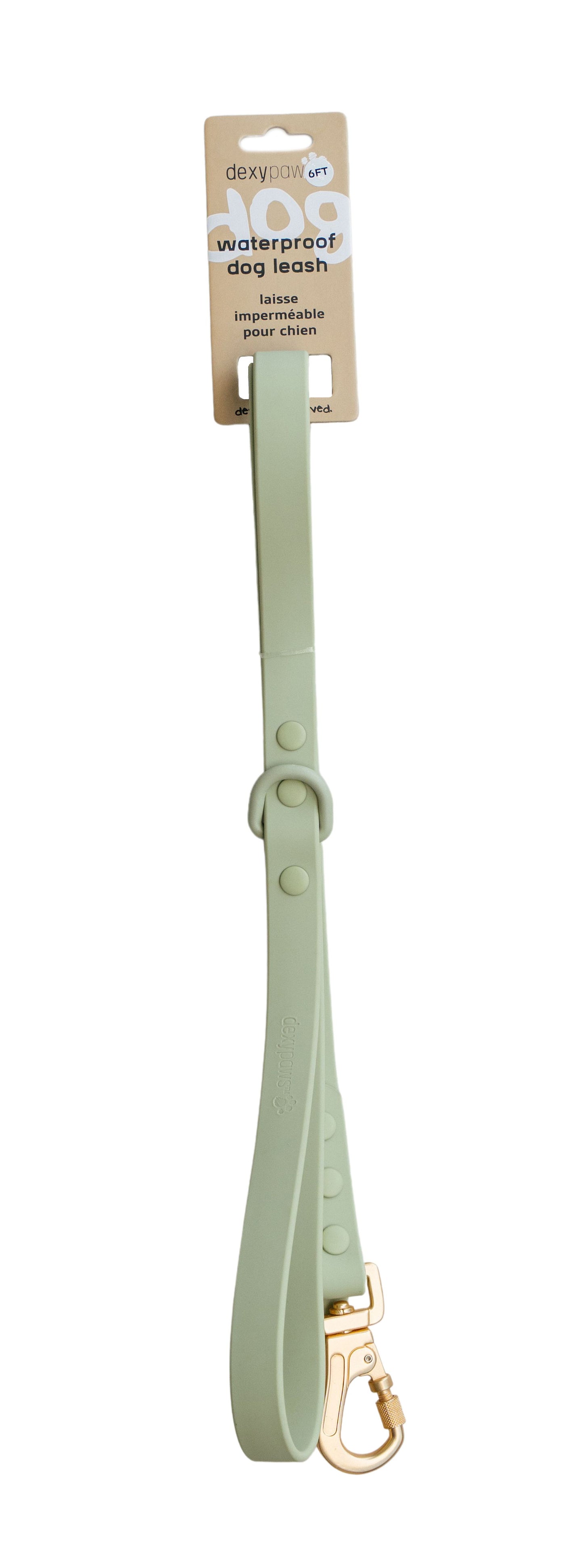 Dexypaws - Waterproof Dog Leash - Sage Green - 5 Feet