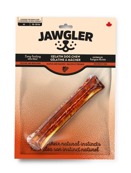 Jawgler Bacon/Maple Gelatin Dog Chew, Medium