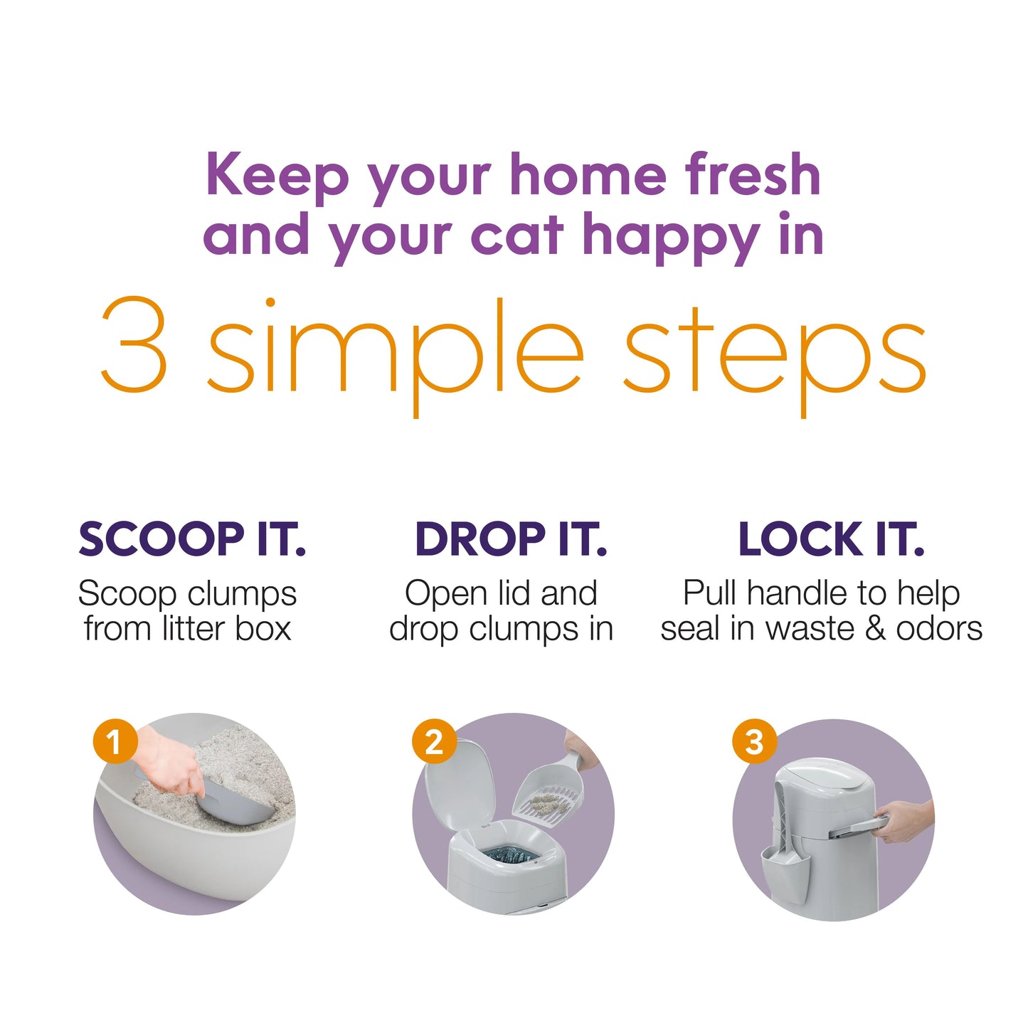 Angelcare Litter Genie XL+ Cat Litter Disposal System, Jumbo Refill (Up to 4 Months)