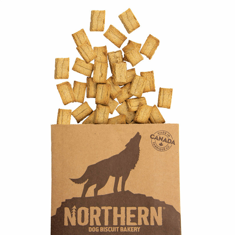 Northern Pet Mini Mix Oh Canada Wheat-Free Dog Biscuits Bacon & Poutine Dog, 450-g