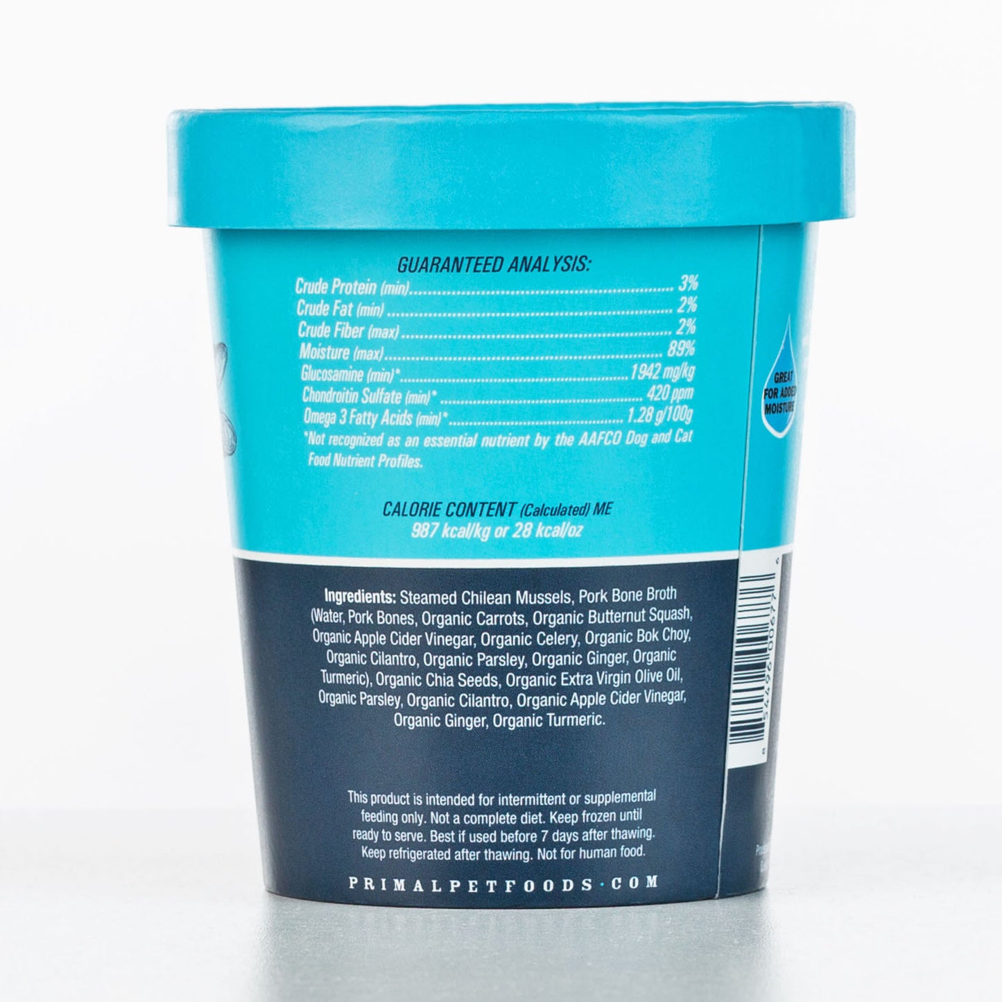 Primal Fresh Toppers Omega Mussels, Frozen Dog & Cat Food Topper, 16-oz (Size: 16-oz)