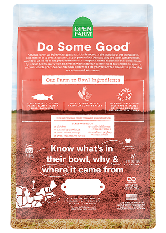 Open Farm Puppy Salmon & Sweet Potato Ancient Grains Dry Dog Food, 22lb