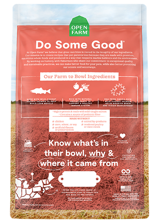 Open Farm Grain Free Puppy Salmon & Sweet Potato Recipe Dry Dog Food, 22lb