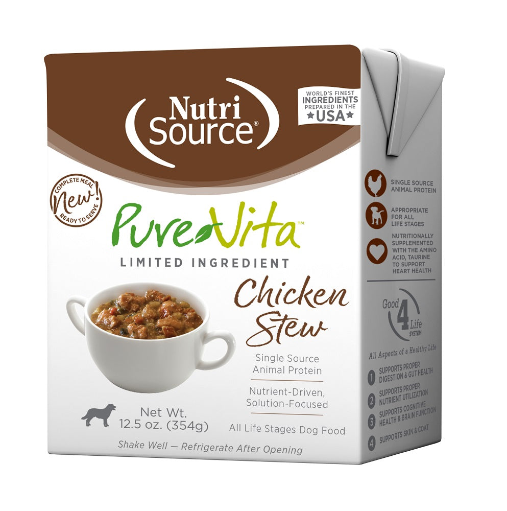 PureVita Limited Ingredient Chicken Stew Wet Dog Food, 12.5-oz (Size: 12.5-oz)