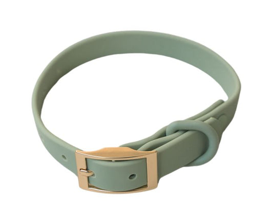 Dexypaws - Waterproof Dog Collar - Sage Green - Medium