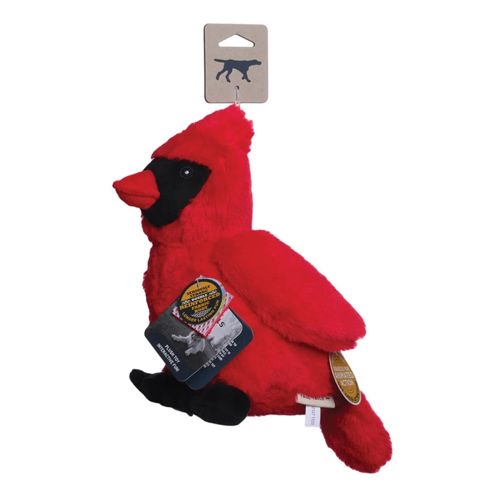 Tall Tails – Plush Cardinal with Animated Twitchy Wings Toy – 9″