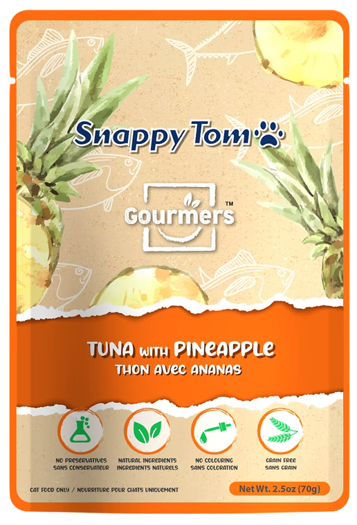 Snappy Tom Gourmers Tuna with Pineapple Wet Cat Food, 70-gm