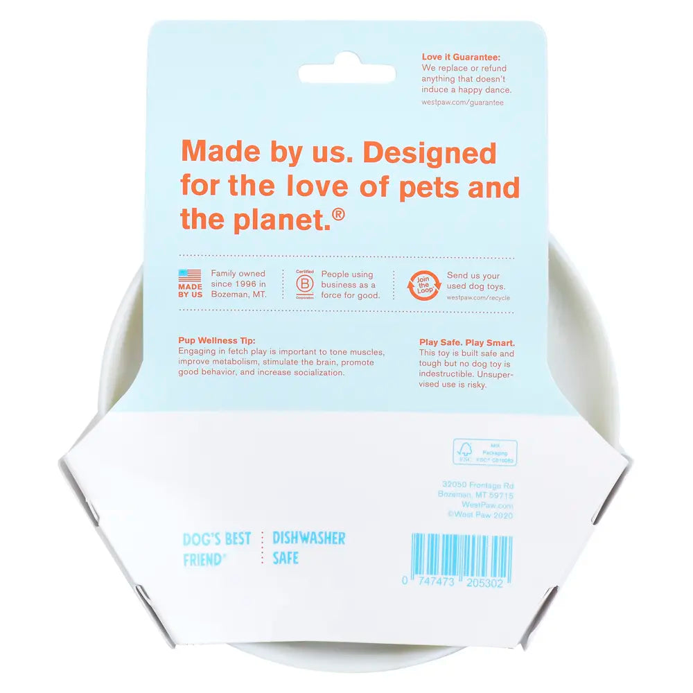 West Paw Zogoflex Zisc Dog Toy, Glow, Small