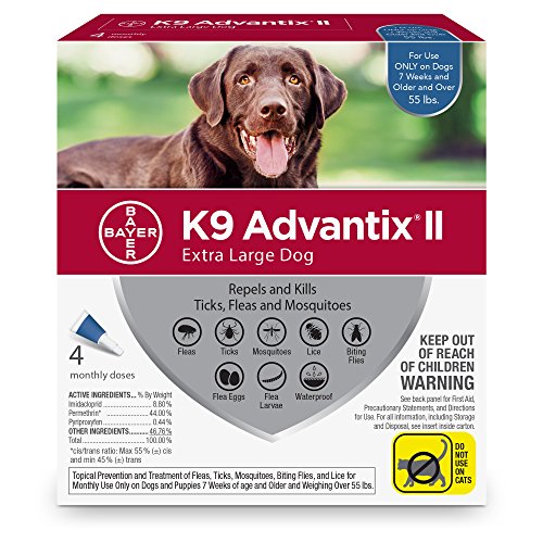 K9 Advantix II Flea+Tick+Mosquito Protection - X-Large Dogs (25kg+)