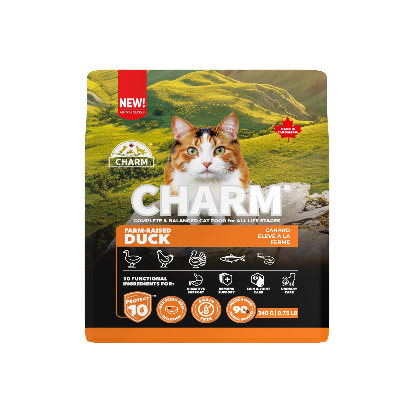 CHARM Farm Raised Duck Cat Food, 1.5-kg