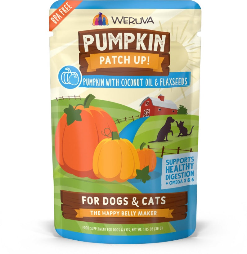 Pumpkin Patch Up! Pureed Pumpkin with Coconut & Flaxseed Dog & Cat Supplement 1.05oz