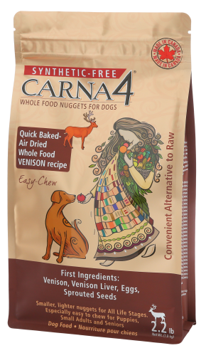 Carna4 Easy-Chew Venison Dry Dog Food 10-lb