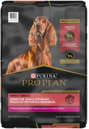 PURINA Pro Plan Dog Specialized Sensitive Skin & Stomach Adult Lamb & Oatmeal, 10.9-kg