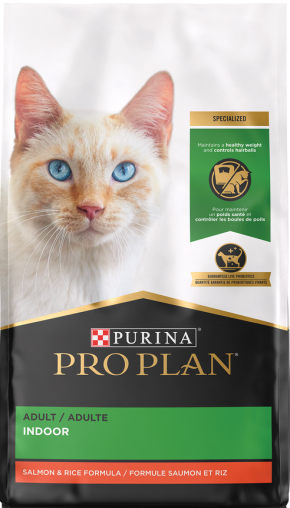 PURINA Pro Plan Cat Specialized Indoor Hairball Salmon & Rice Formula, 3.5-lb