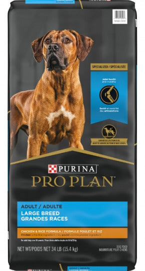 PURINA Pro Plan Dog Essentials Shredded Blend Adult Large Breed Formula, 15.4-kg