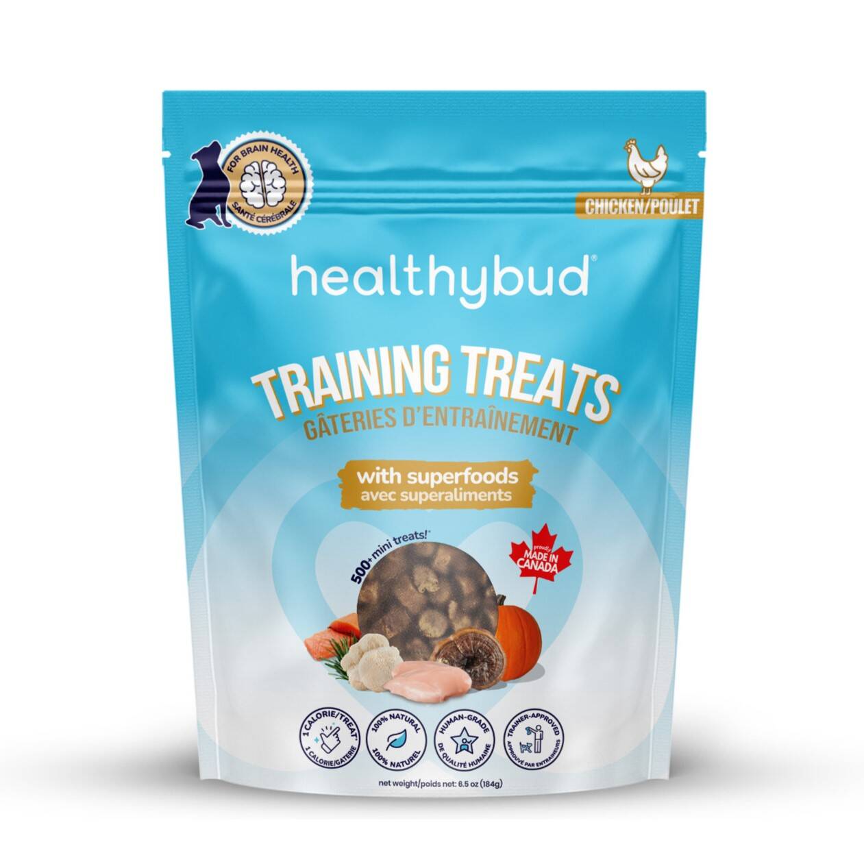 Healthybud Dog Treats - Mini Trainers Chicken, 6.05-oz