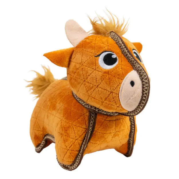 Outward Hound Xtreme Seamz Highland Cow Plush Dog Toy Medium