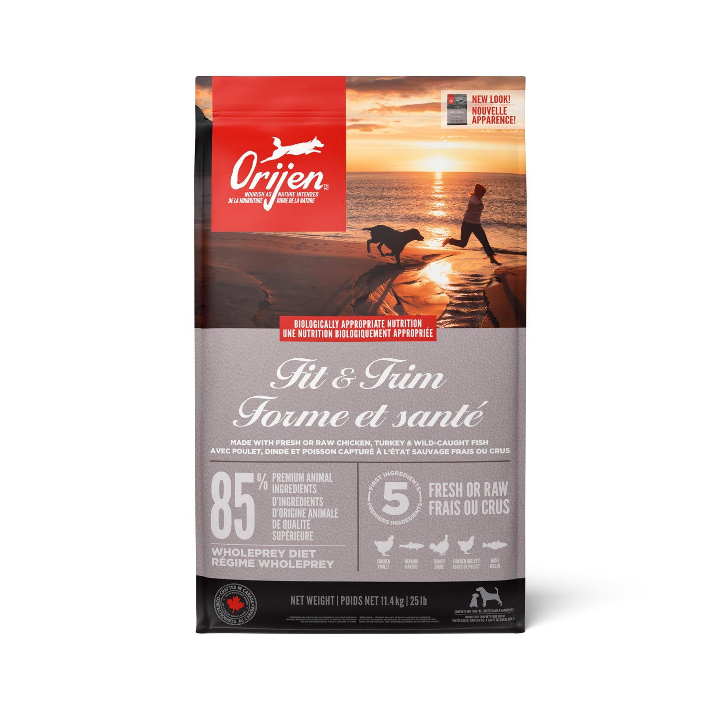 ORIJEN Fit & Trim Dry Dog Food, 6-kg (Size: 6-kg)
