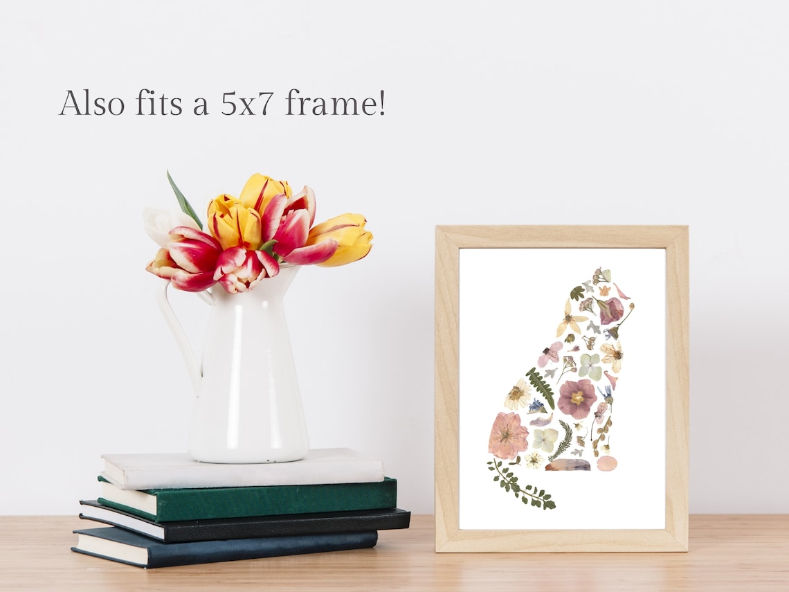 Forage For Flora - Sitting Cat Vinyl Sticker