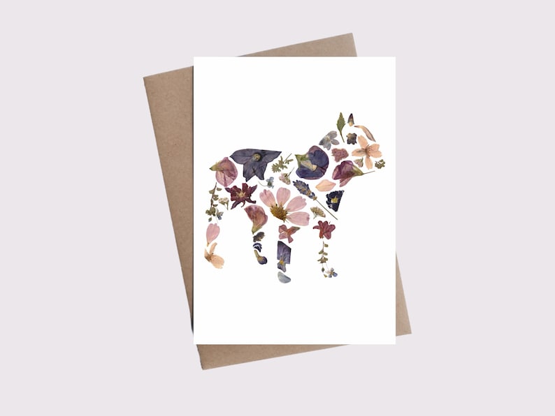 Forage For Flora - French Bulldog Card - 5"x7"