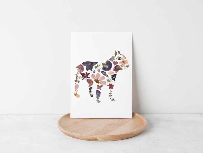 Forage For Flora - French Bulldog Card - 5"x7"