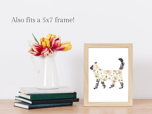 Forage For Flora - Siamese Cat Card - 5"x7"