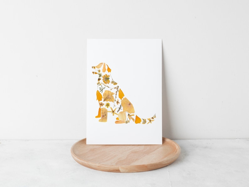 Forage For Flora - Golden Retriever Card - 5"x7"