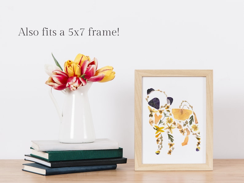 Forage For Flora - Pug Card - 5"x7"