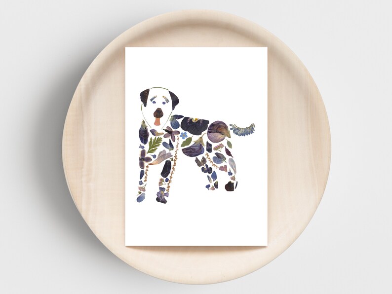 Forage For Flora - Black Labrador Retriever Card - 5"x7"