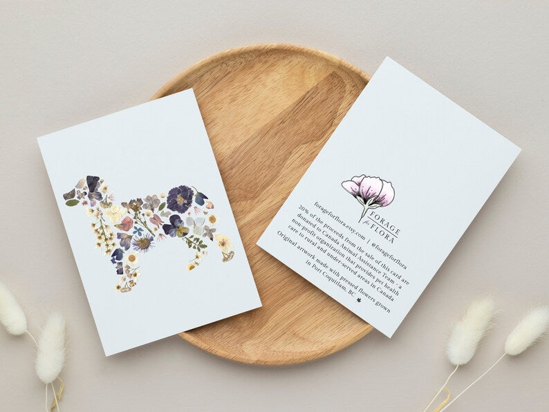 Forage For Flora - Australian Shepherd Card - 5"x7"