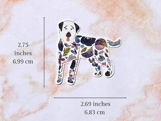 Forage For Flora - Black Labrador Retriever Vinyl Sticker