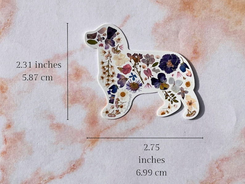 Forage For Flora - Australian Shepherd Vinyl Sticker