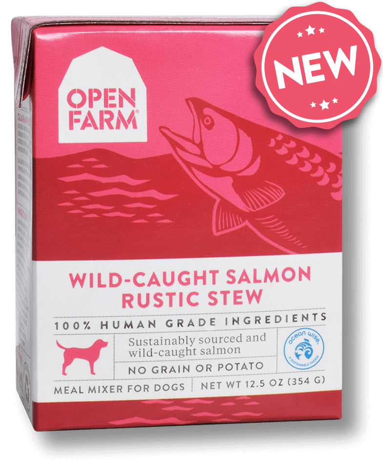 Open Farm Rustic Stew Wild-Caught Salmon Recipe Wet Dog Food Topper, 12.5-oz (Size: 12.5-oz)