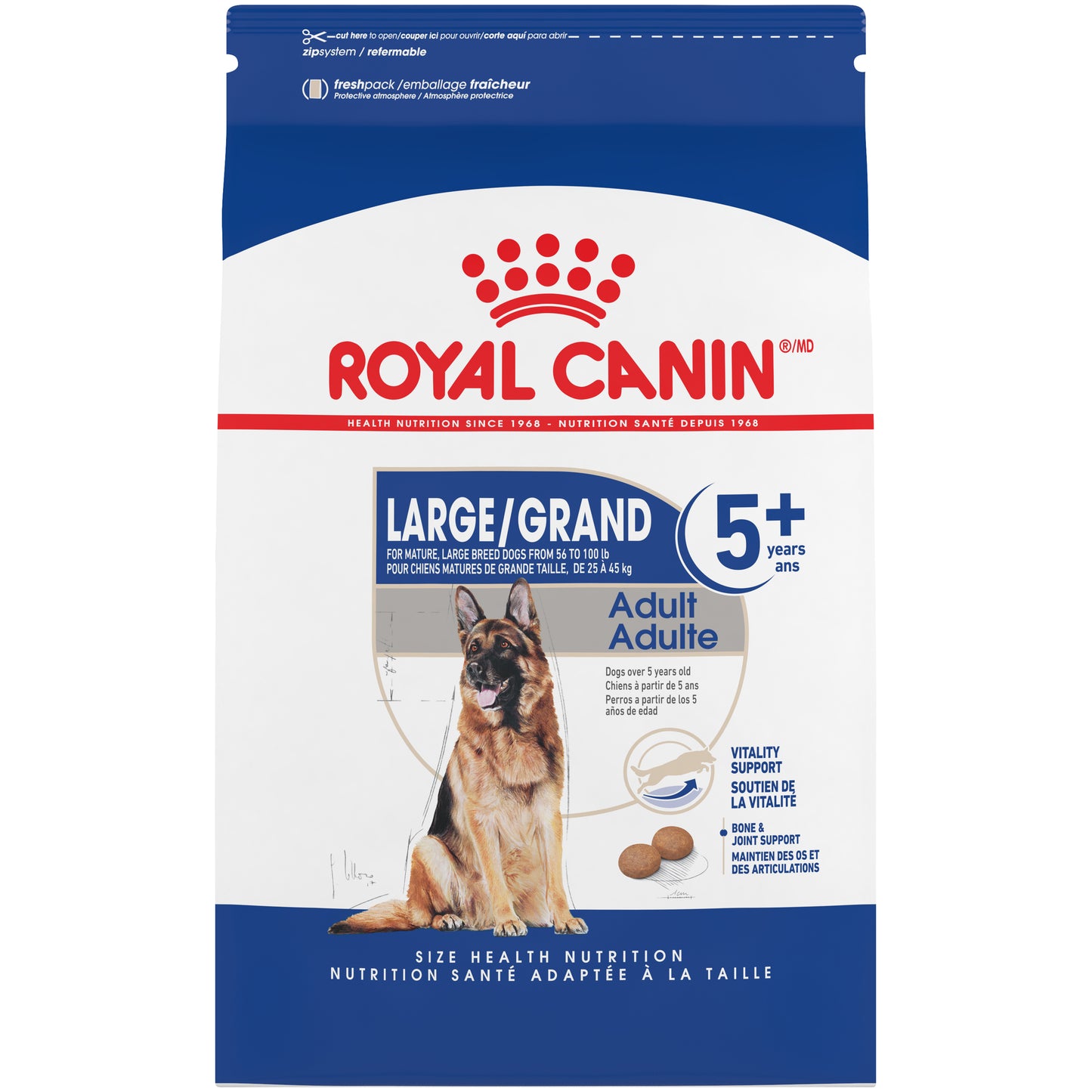 Royal Canin - Health Nutrition Large Adult 5+ Dry Dog Food, 30-lb