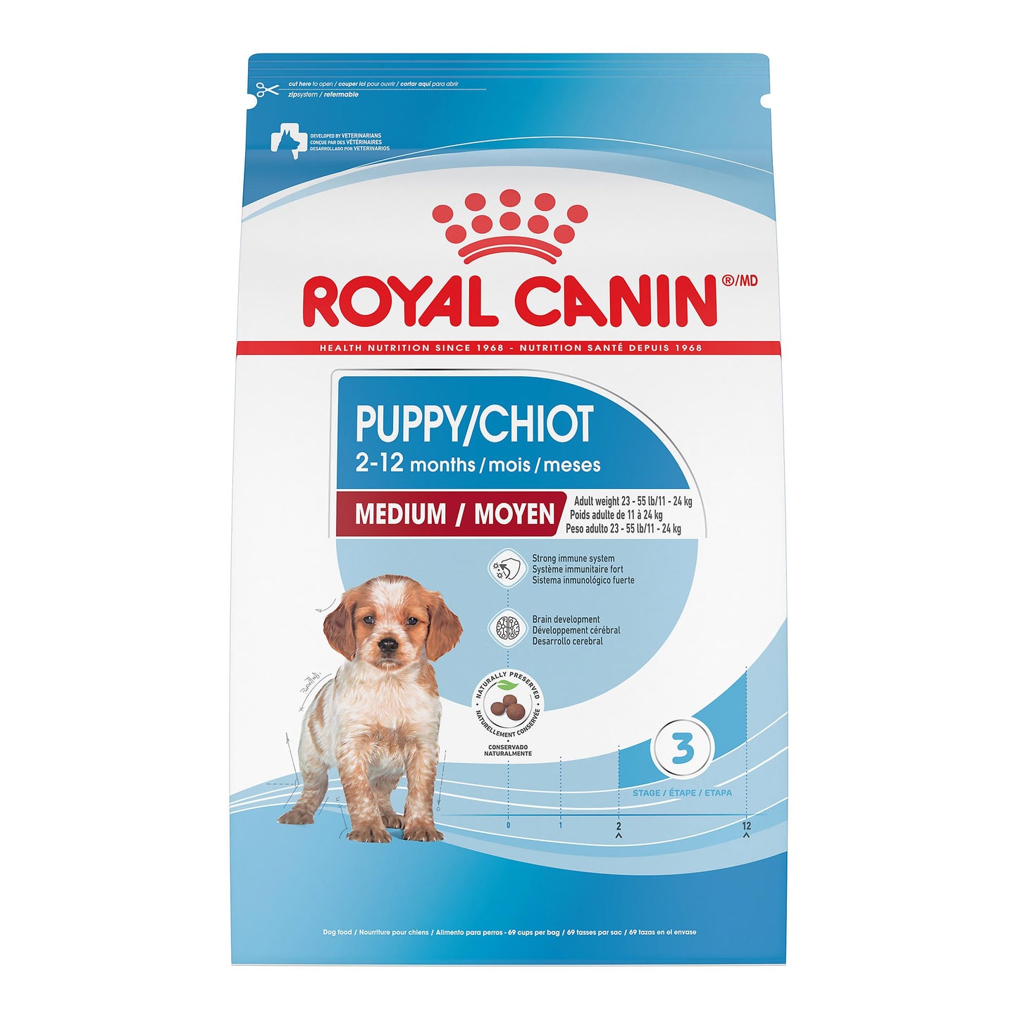 Royal Canin Size Health Nutrition Medium Puppy Dry Dog Food, 17-lb