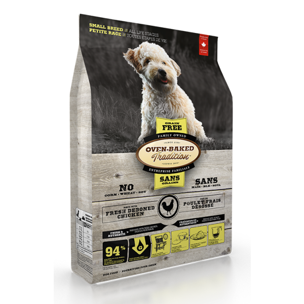 Oven-Baked Tradition Grain-Free Fresh Chicken Formula Dry Dog Food, Small Breed, All Life Stages, 2.2-lb (Size: 2.2-lb)