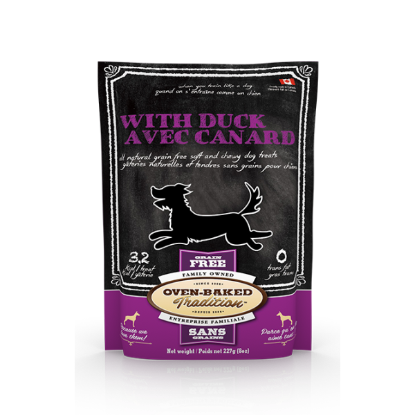 Oven-Baked Tradition Grain-Free Duck Dog Treats, 8-oz (Size: 8-oz)