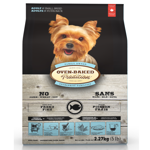 Oven-Baked Tradition Fresh Fish Formula Dry Dog Food, Adult, Small Breed, 5-lb (Size: 5-lb)