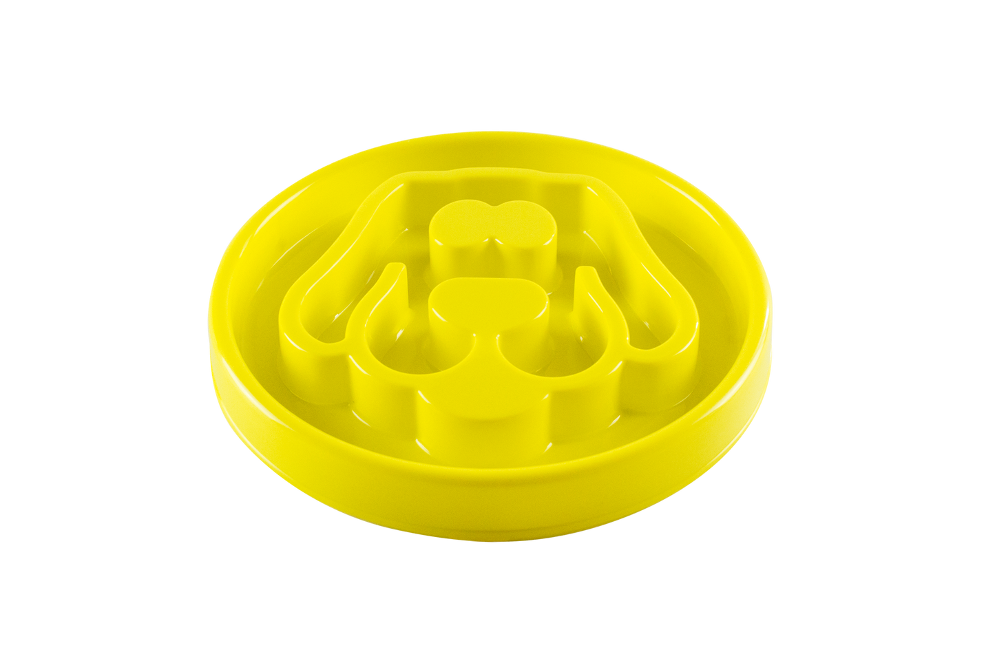 Beonebreed Slow Feed Dog Bowl, Yellow, 8-in (Size: 8-in)