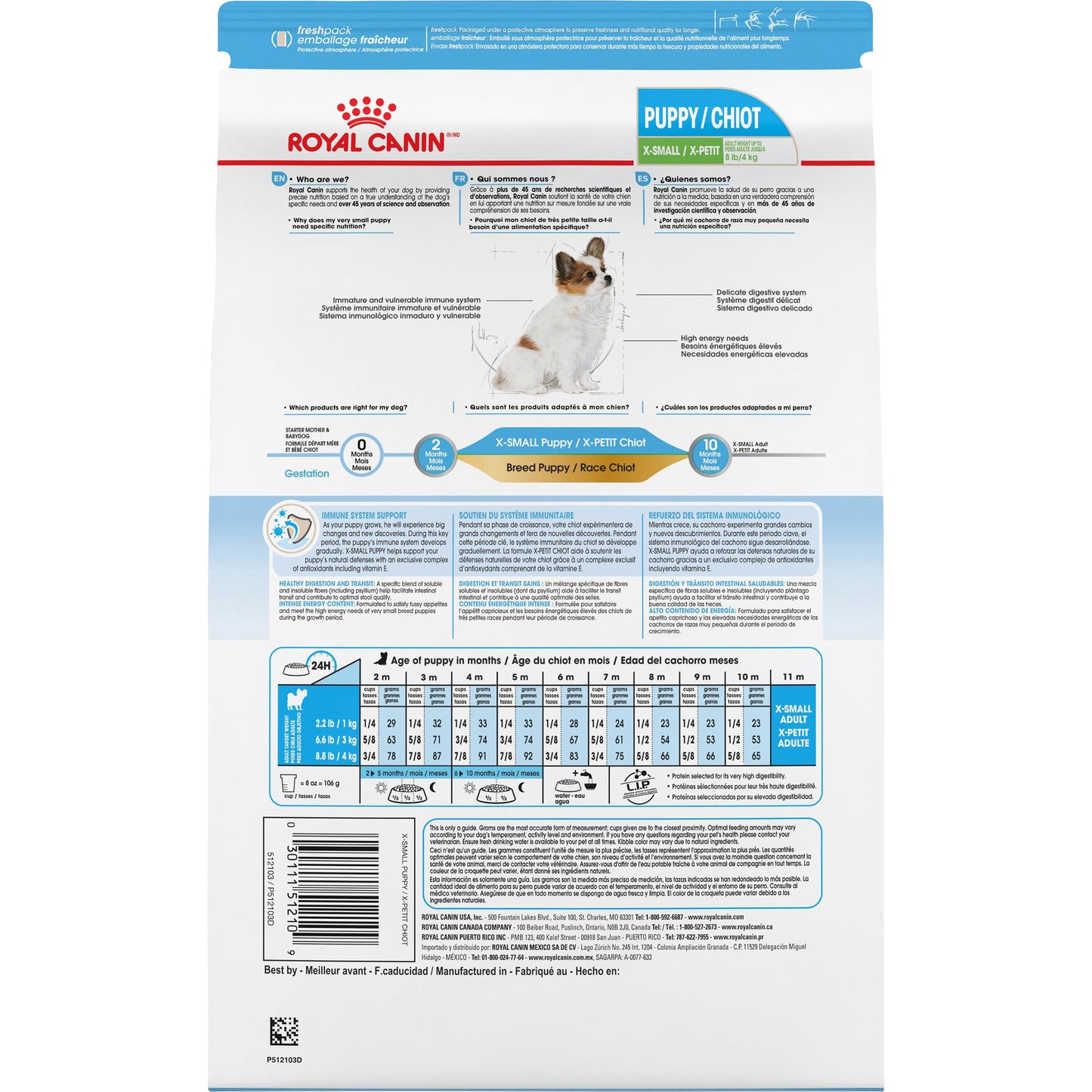 Royal Canin Size Health Nutrition X-Small Puppy Dry Dog Food, 3-lb (Size: 3-lb)